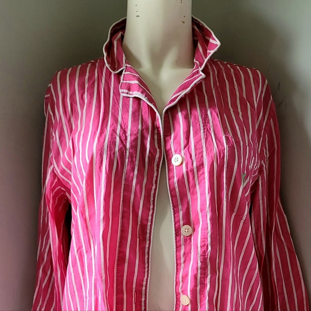 Ralph Lauren Petite Women's Two-Piece Striped PJ Size S